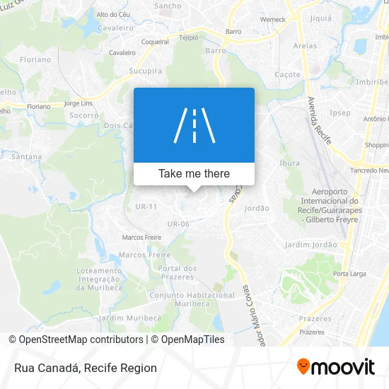 Rua Canadá map