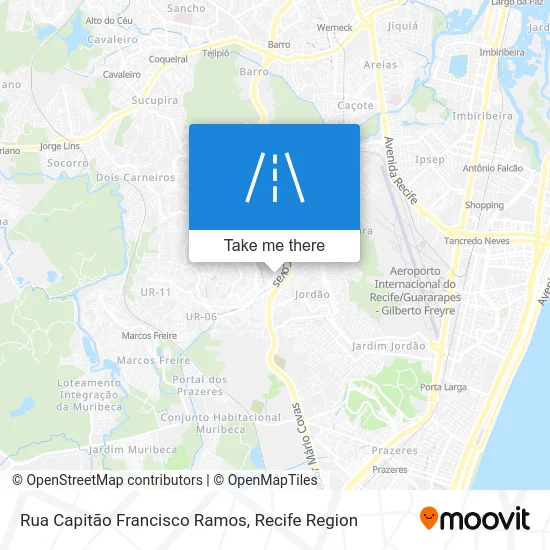 Rua Capitão Francisco Ramos map