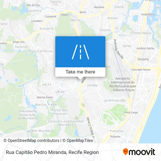 Rua Capitão Pedro Miranda map