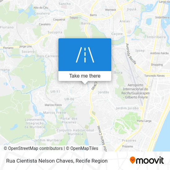Rua Cientista Nelson Chaves map
