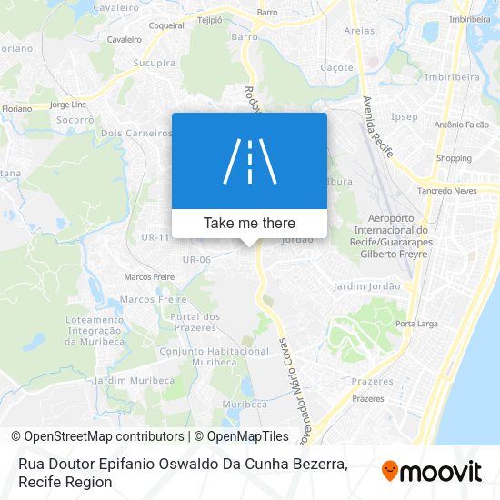 Rua Doutor Epifanio Oswaldo Da Cunha Bezerra map
