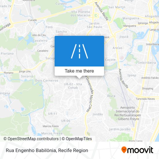 Rua Engenho Babilônia map