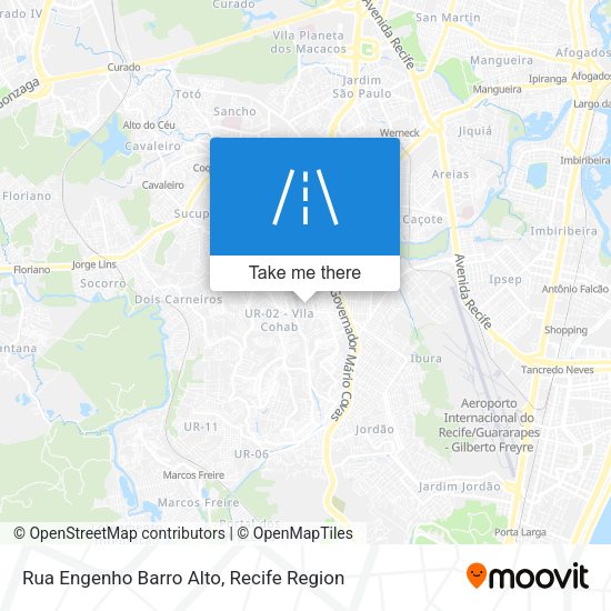 Rua Engenho Barro Alto map