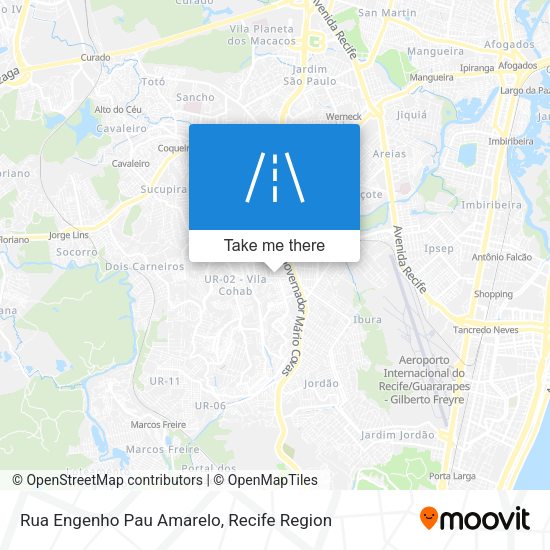 Rua Engenho Pau Amarelo map