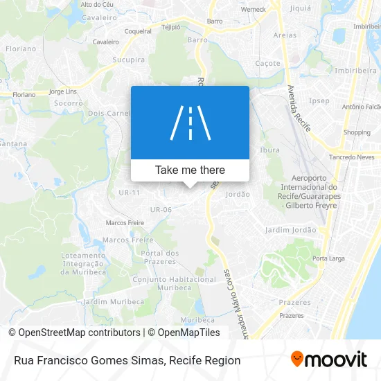 Rua Francisco Gomes Simas map