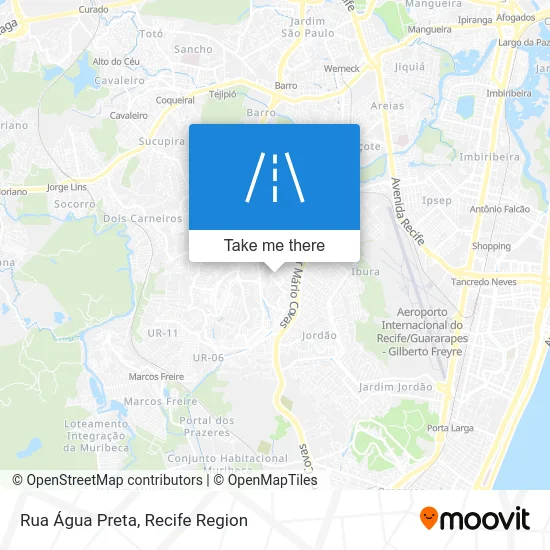 Rua Água Preta map