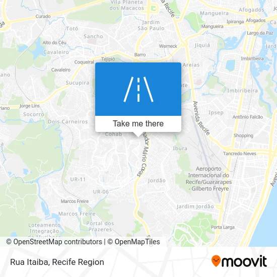 Rua Itaiba map