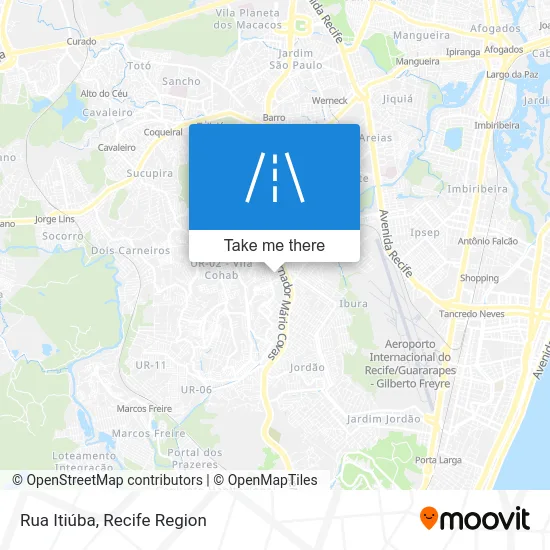 Rua Itiúba map