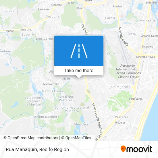 Rua Manaquiri map