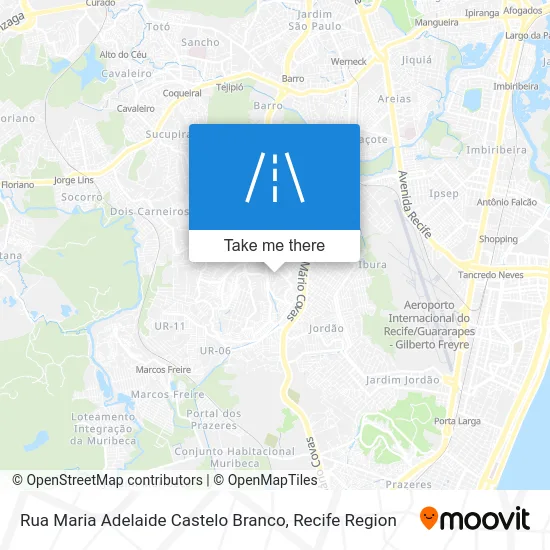 Rua Maria Adelaide Castelo Branco map