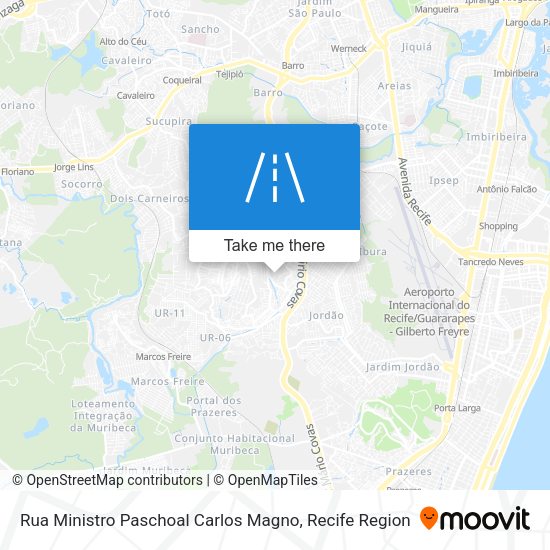 Rua Ministro Paschoal Carlos Magno map
