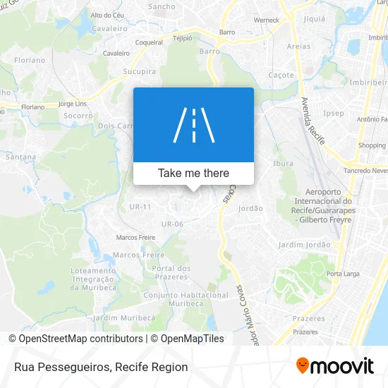 Rua Pessegueiros map