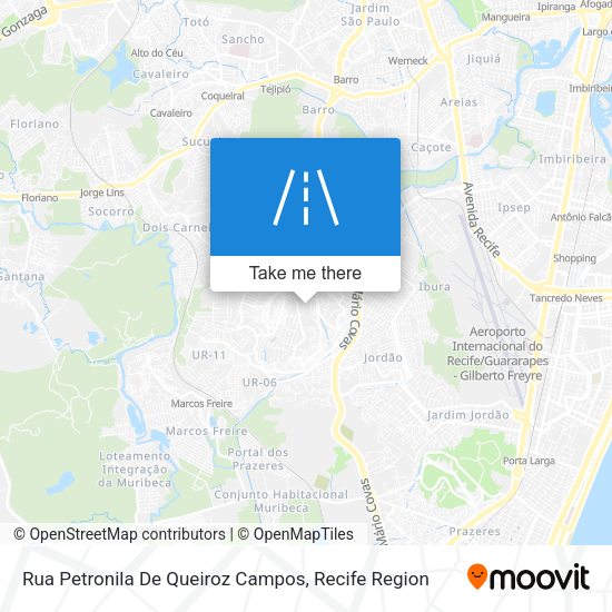 Rua Petronila De Queiroz Campos map