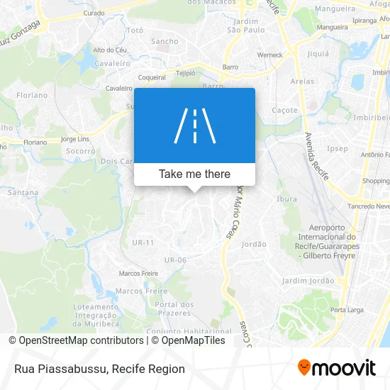 Rua Piassabussu map