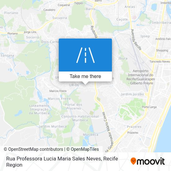 Rua Professora Lucia Maria Sales Neves map