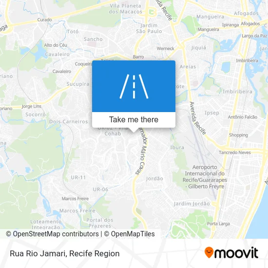 Rua Rio Jamari map