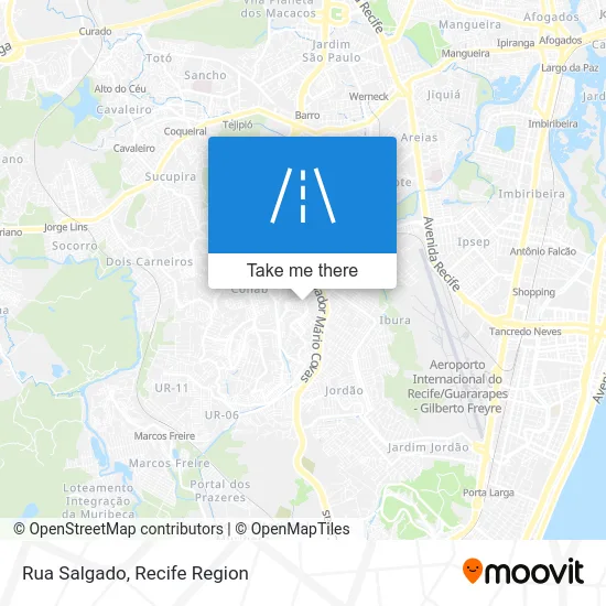 Rua Salgado map