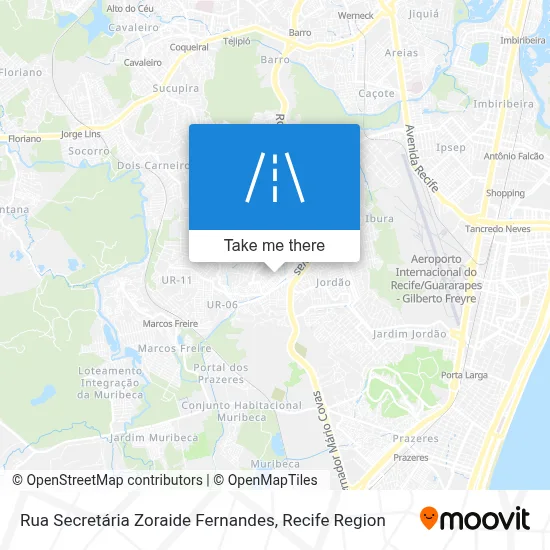 Rua Secretária Zoraide Fernandes map