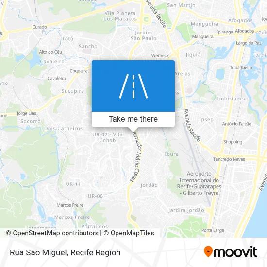 Rua São Miguel map