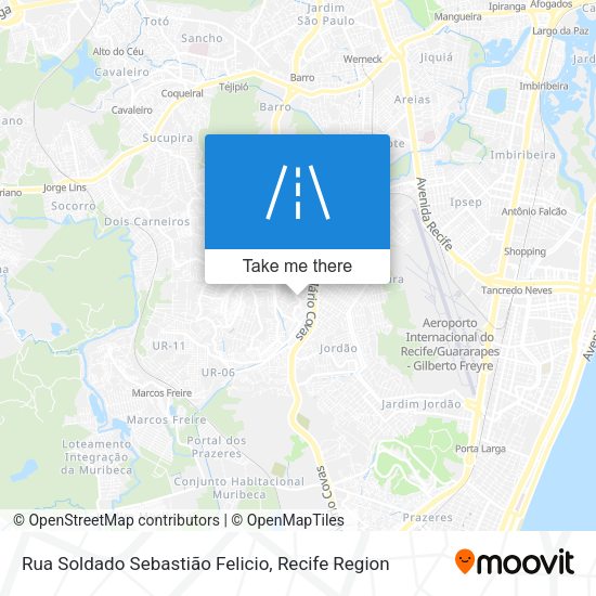 Rua Soldado Sebastião Felicio map