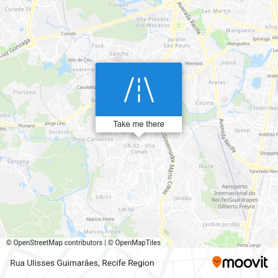 Rua Ulisses Guimarães map