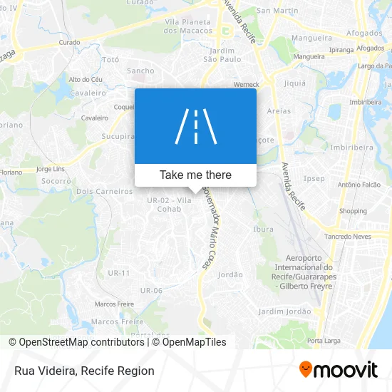 Rua Videira map