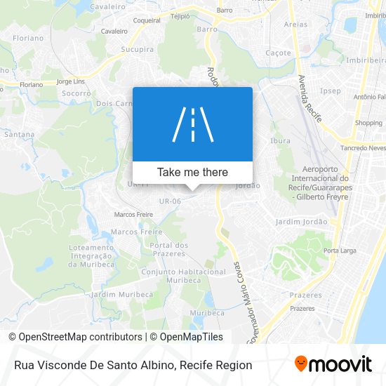 Rua Visconde De Santo Albino map