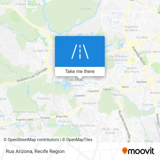 Rua Arizona map
