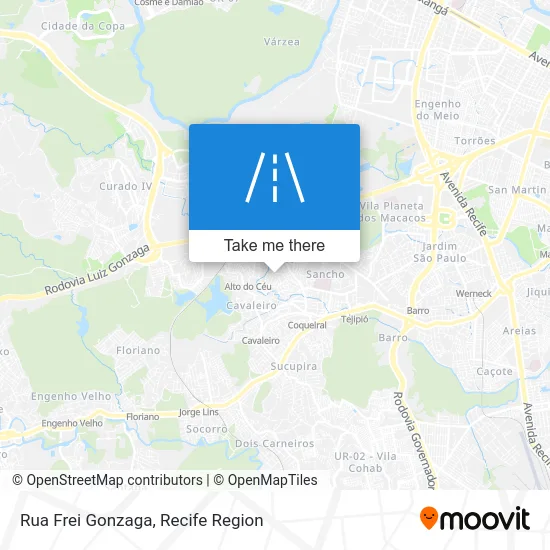 Rua Frei Gonzaga map