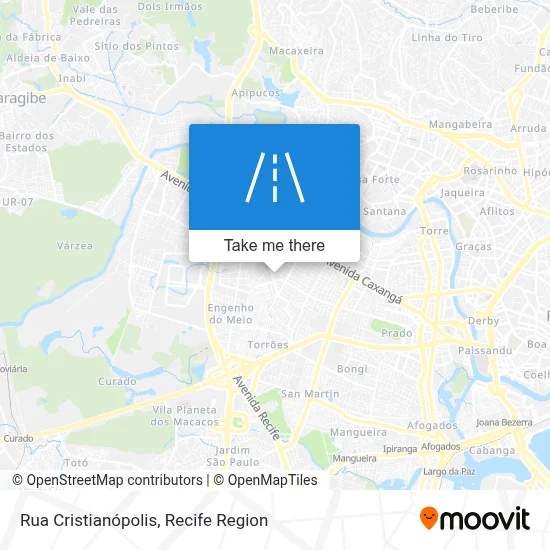 Rua Cristianópolis map