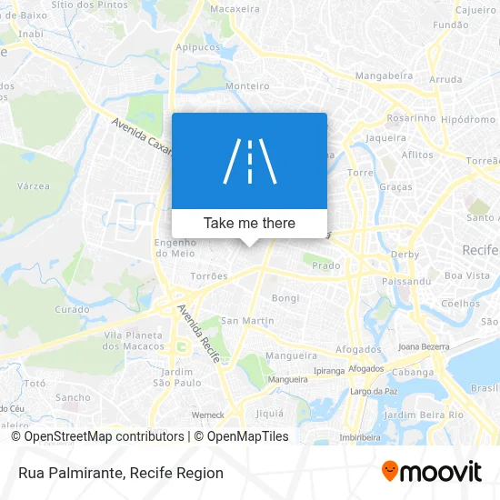 Rua Palmirante map