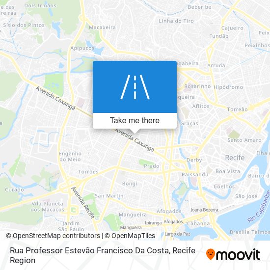 Rua Professor Estevão Francisco Da Costa map