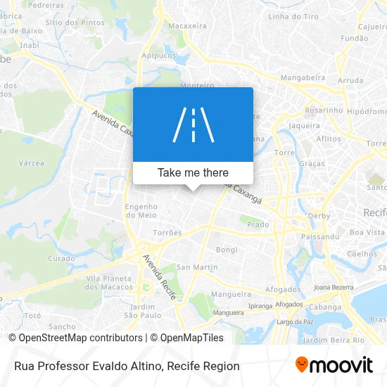 Rua Professor Evaldo Altino map