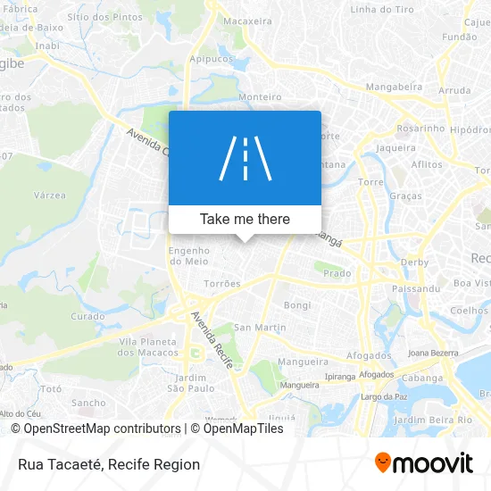 Rua Tacaeté map