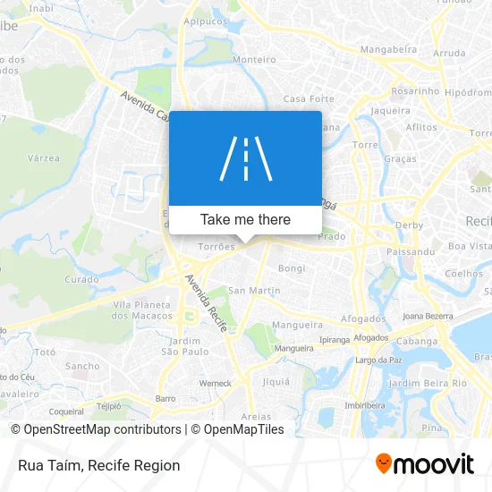 Rua Taím map