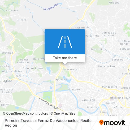 Primeira Travessa Ferraz De Vasconcelos map