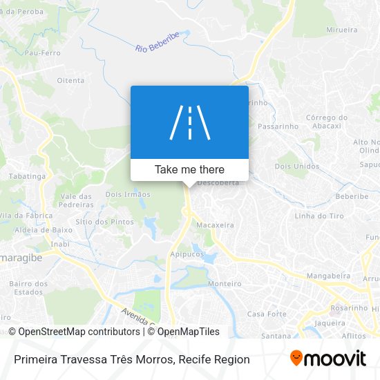 Primeira Travessa Três Morros map
