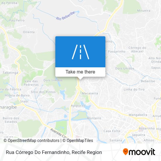 Rua Córrego Do Fernandinho map