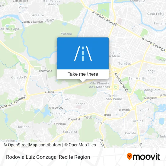 Rodovia Luiz Gonzaga map