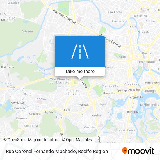 Mapa Rua Coronel Fernando Machado