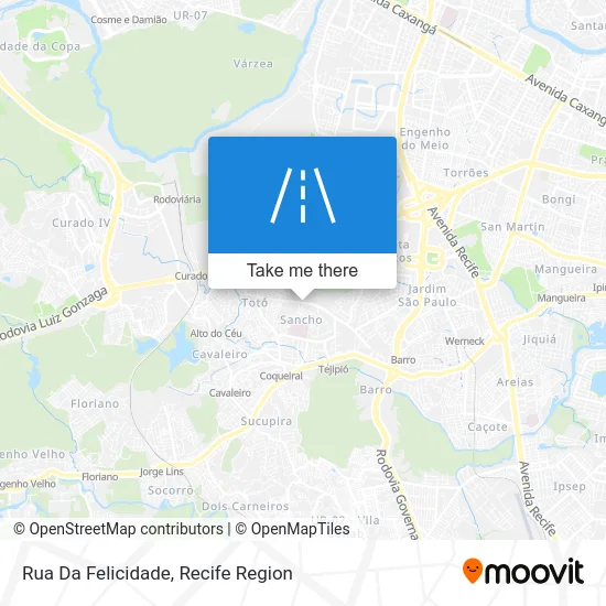 Rua Da Felicidade map