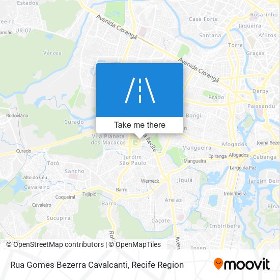 Mapa Rua Gomes Bezerra Cavalcanti