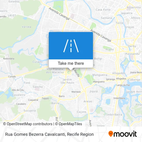 Rua Gomes Bezerra Cavalcanti map