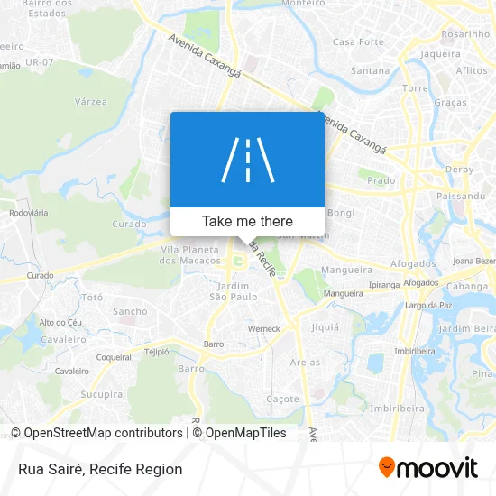 Rua Sairé map