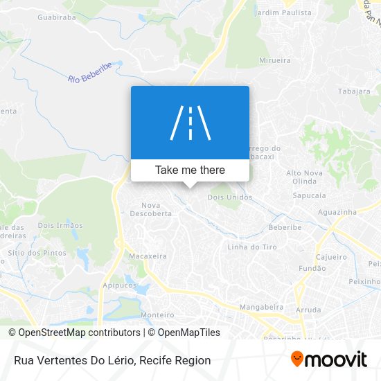 Rua Vertentes Do Lério map