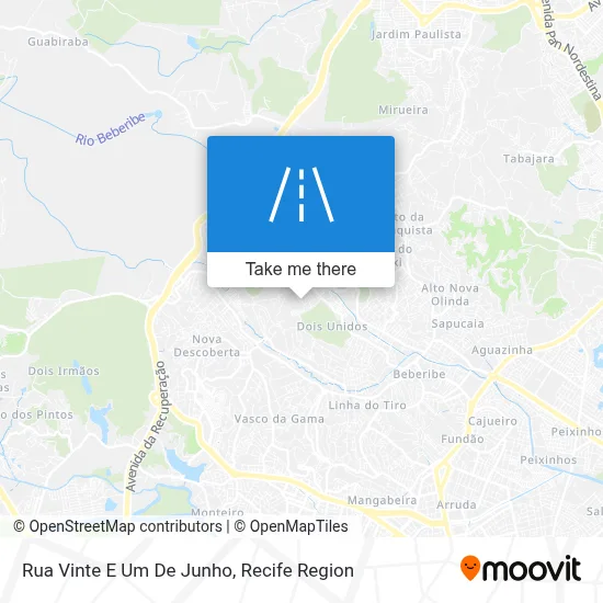 Rua Vinte E Um De Junho map