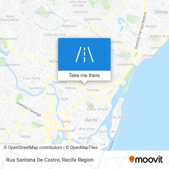 Rua Santana De Castro map