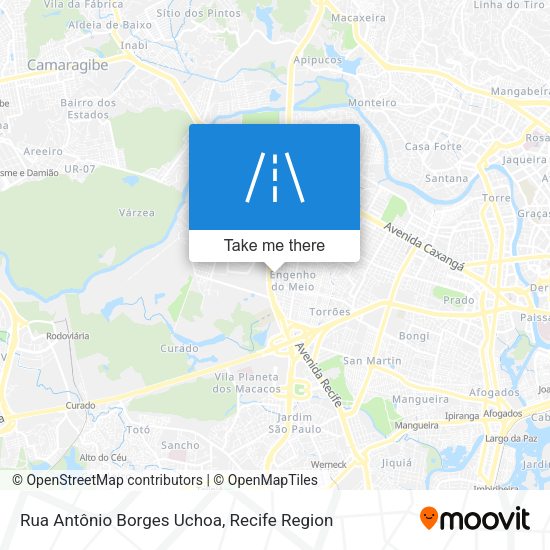 Rua Antônio Borges Uchoa map