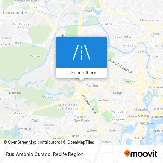 Rua Antônio Curado map