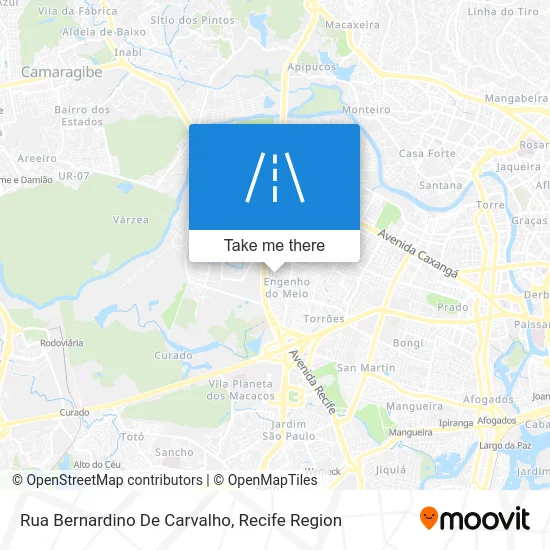 Rua Bernardino De Carvalho map
